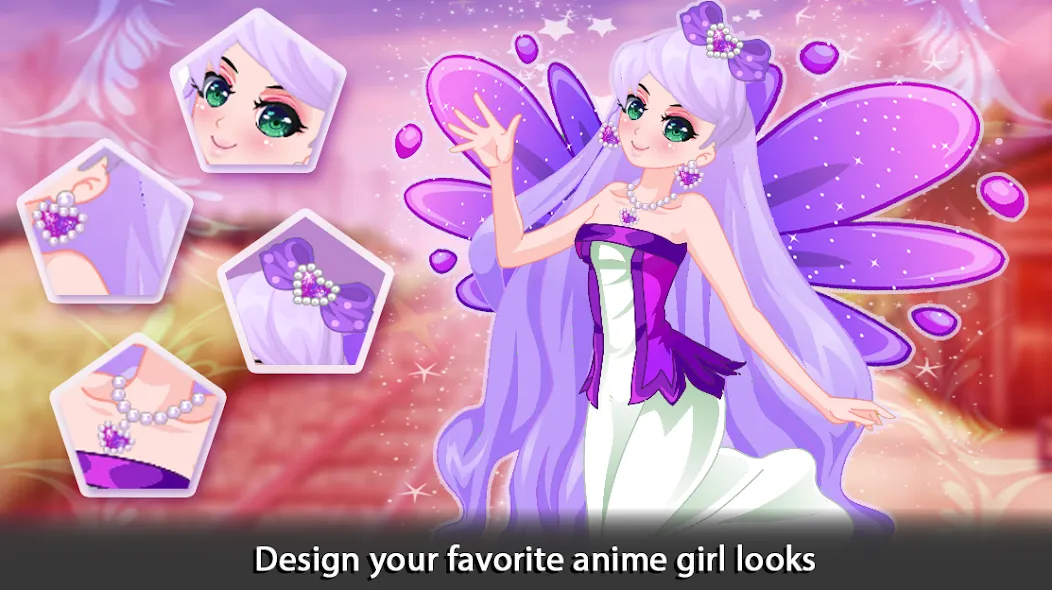 Dress Up Angel Anime Girl Game  [МОД Много денег] Screenshot 2