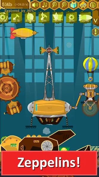 Steampunk Idle Gear Spinner (Стеампанк Идл Спиннер Фабрика)  [МОД Меню] Screenshot 4