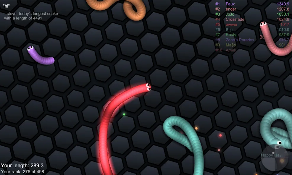 slither.io  [МОД Много монет] Screenshot 2