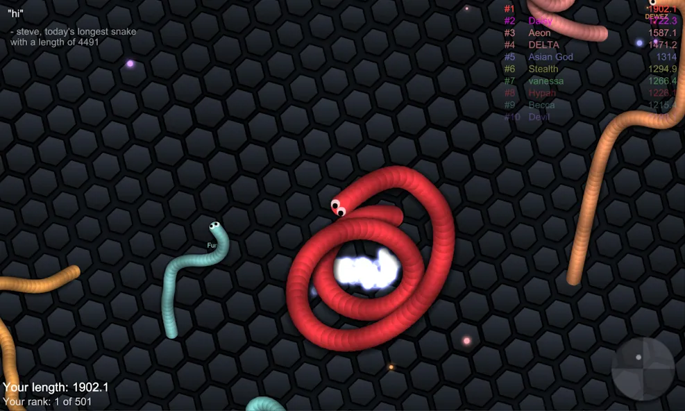 slither.io  [МОД Много монет] Screenshot 5