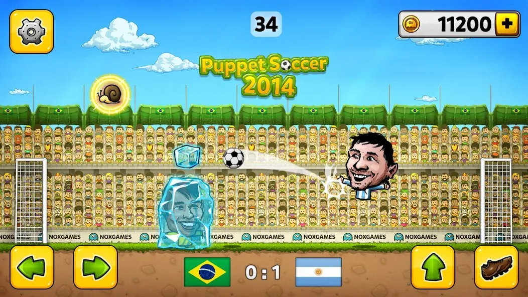 Puppet Soccer - Football  [МОД Все открыто] Screenshot 1