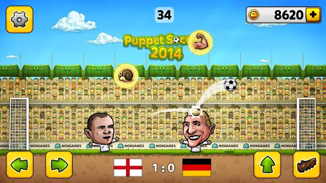 Puppet Soccer - Football  [МОД Все открыто] Screenshot 2