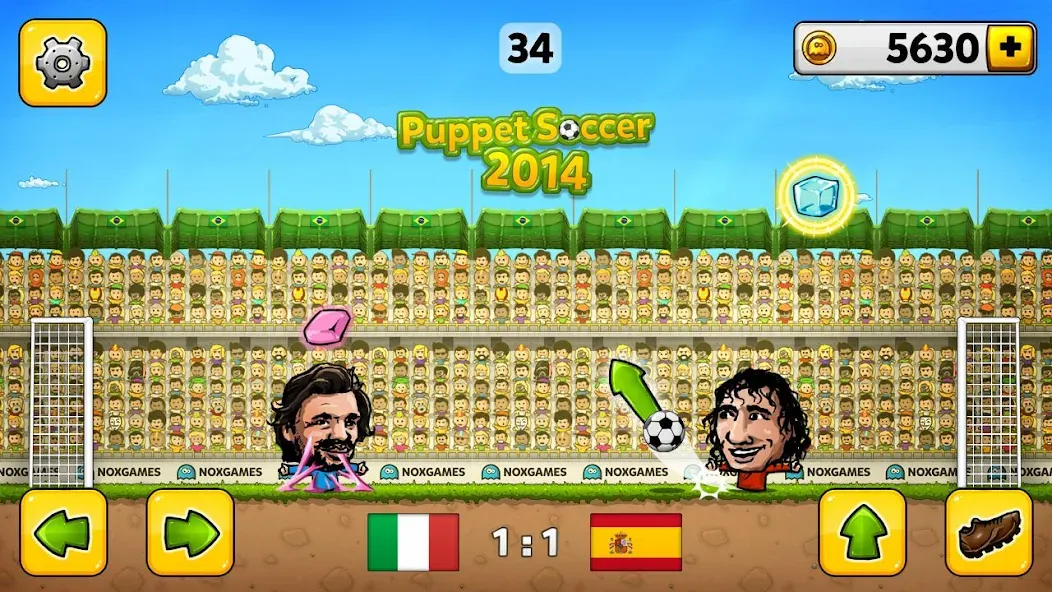 Puppet Soccer - Football  [МОД Все открыто] Screenshot 3