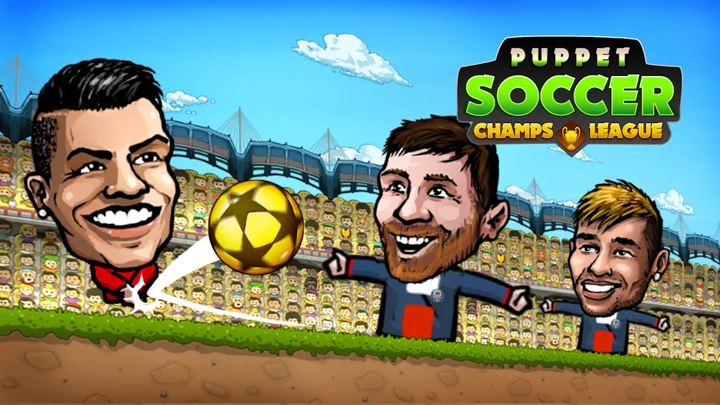 Puppet Soccer: Champs League (Паппет Соккер)  [МОД Mega Pack] Screenshot 1