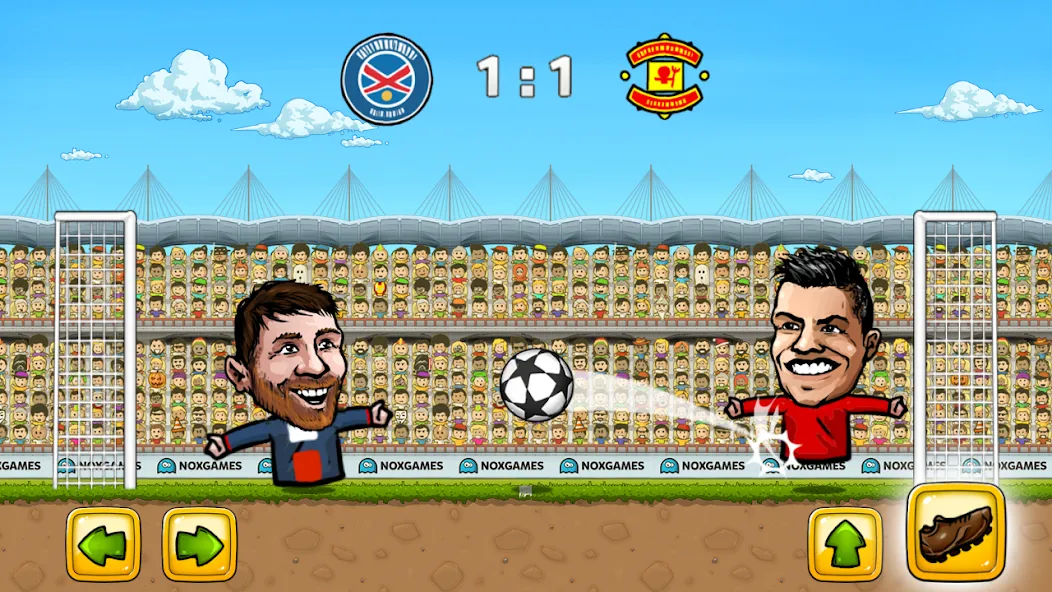 Puppet Soccer: Champs League (Паппет Соккер)  [МОД Mega Pack] Screenshot 2