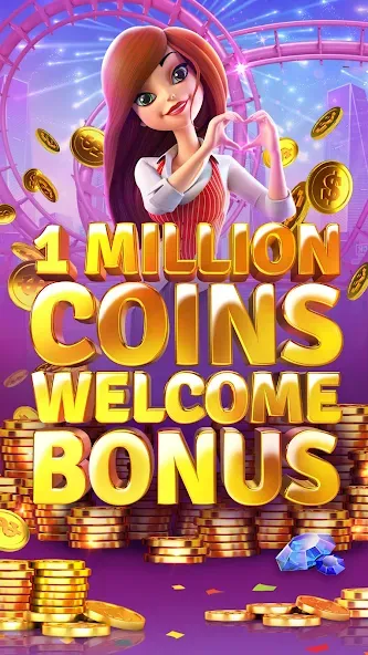 Slotomania™ Slots Casino Games (Слотомания)  [МОД Mega Pack] Screenshot 2