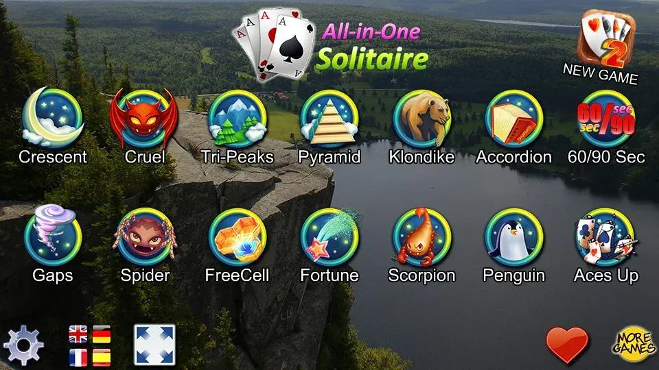 All-in-One Solitaire  [МОД Все открыто] Screenshot 1