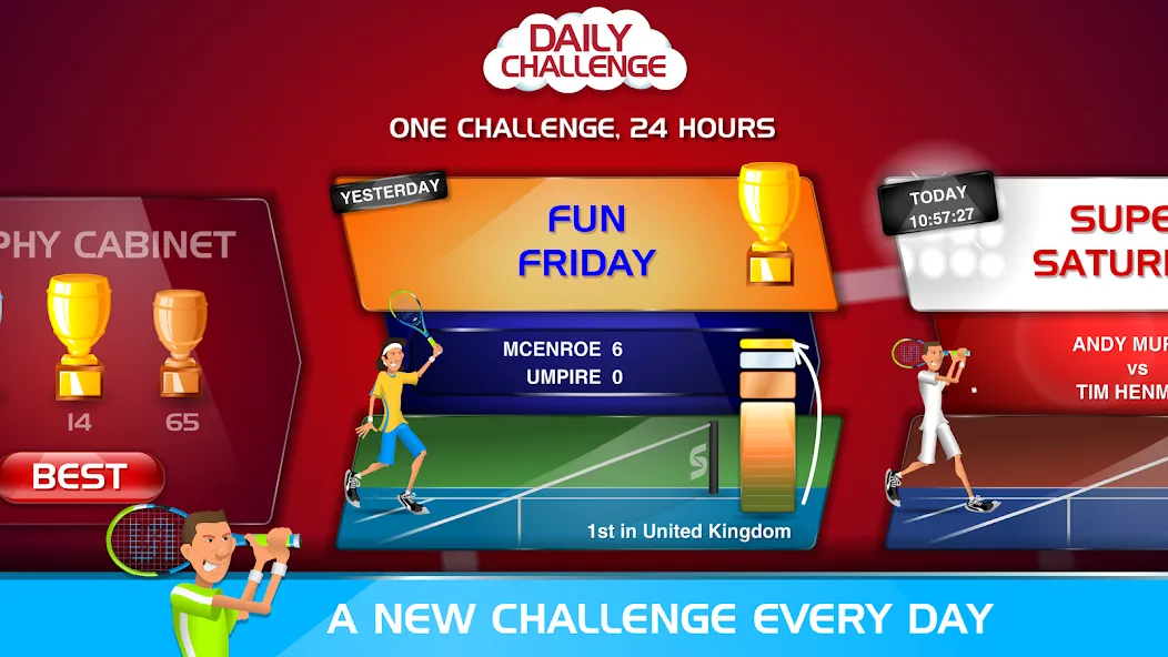 Stick Tennis (Стик Теннис)  [МОД Меню] Screenshot 5