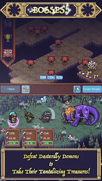 Cave Heroes:Idle Dungeon RPG (Кейв Хероес)  [МОД Бесконечные монеты] Screenshot 2