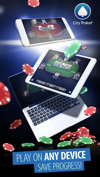 City Poker: Holdem, Omaha (Сити Покер)  [МОД Menu] Screenshot 3