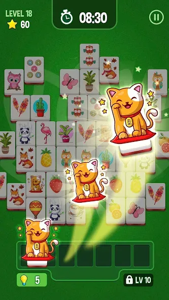 Mahjong Triple 3D -Tile Match (Маджонг Трипл 3Д)  [МОД Бесконечные монеты] Screenshot 3