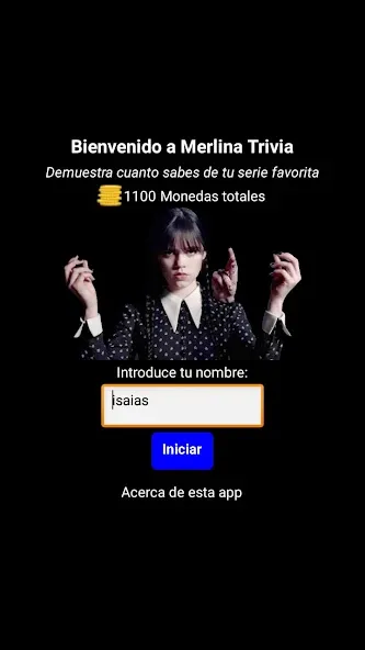 Merlina Trivia en Español  [МОД Бесконечные монеты] Screenshot 1