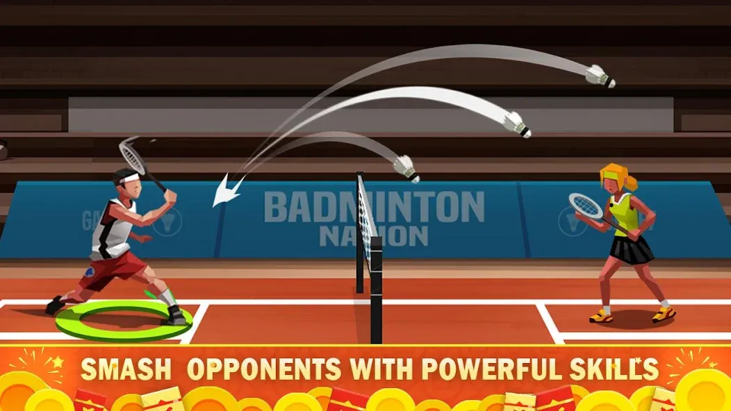 Badminton League  [МОД Unlocked] Screenshot 2