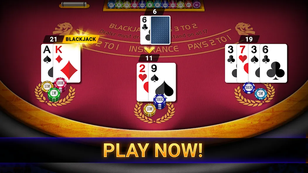 Blackjack 21: online casino (Блэкджек 21)  [МОД Menu] Screenshot 3