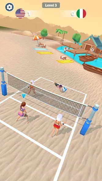 Beach Volleyball Game (Бичволлейбол игра)  [МОД Mega Pack] Screenshot 5