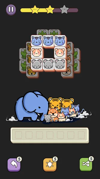 Match 3 Animal - Zen Puzzle (Матч 3 Животное)  [МОД Все открыто] Screenshot 4