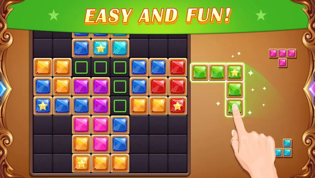 Block Puzzle: Diamond Star  [МОД Все открыто] Screenshot 3