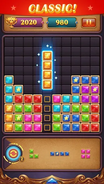 Block Puzzle: Diamond Star  [МОД Все открыто] Screenshot 4