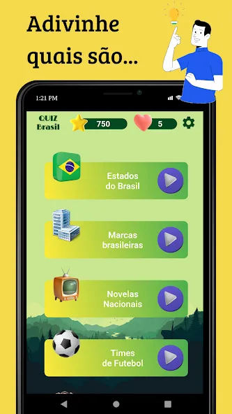 Quiz Brasil (Квиз Бразилия)  [МОД Menu] Screenshot 2