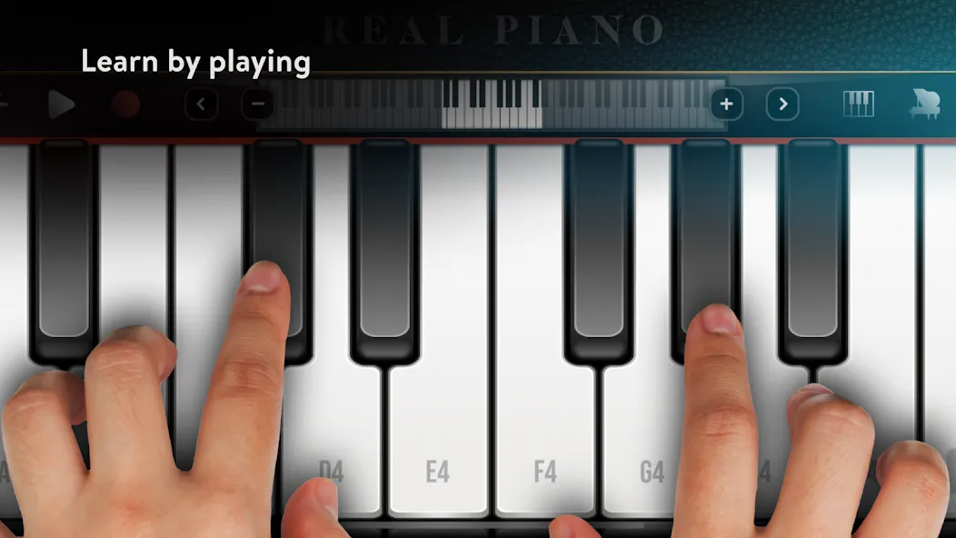 Real Piano electronic keyboard (Риал Пиано)  [МОД Много монет] Screenshot 1