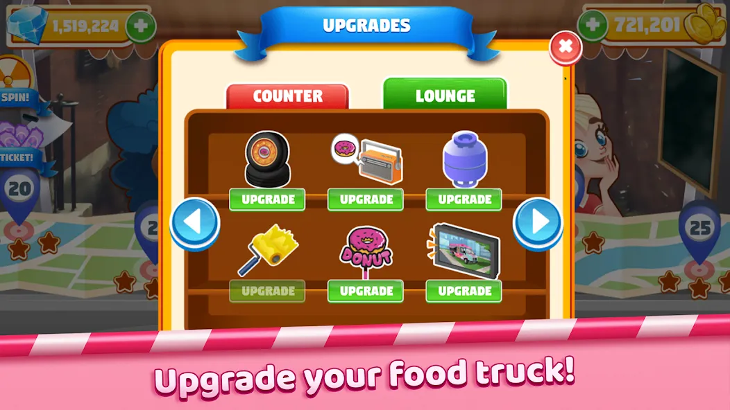 Boston Donut Truck: Food Game (Бостонский Донат Трак)  [МОД Много монет] Screenshot 3