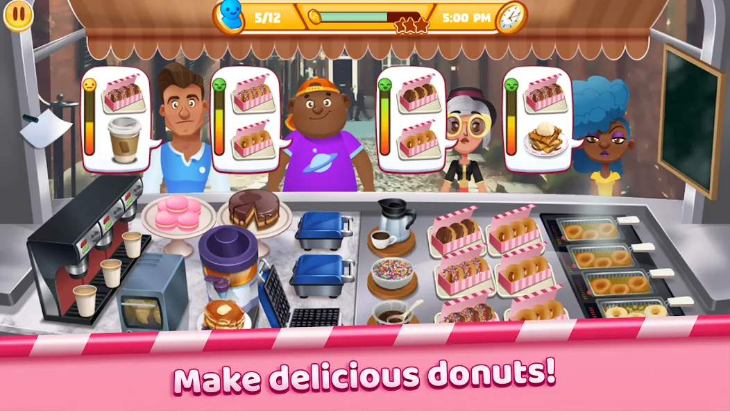 Boston Donut Truck: Food Game (Бостонский Донат Трак)  [МОД Много монет] Screenshot 5