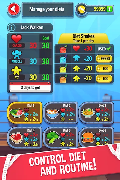 Fat No More: Sports Gym Game! (Фэт Но Море)  [МОД Unlimited Money] Screenshot 3