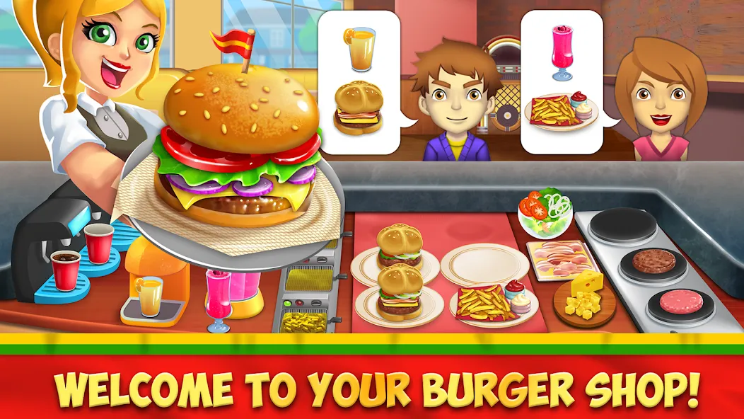 My Burger Shop 2: Food Game (Мой Бургер Шоп 2)  [МОД Меню] Screenshot 1