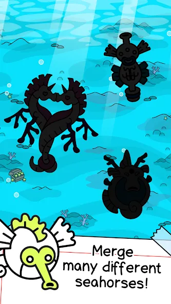 Seahorse Evolution: Sea Mutant (Сиходеволюция)  [МОД Все открыто] Screenshot 3