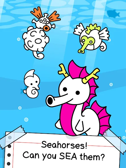 Seahorse Evolution: Sea Mutant (Сиходеволюция)  [МОД Все открыто] Screenshot 5