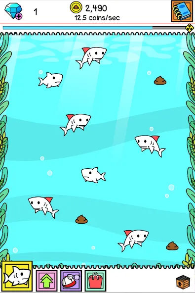 Shark Evolution: Idle Game (Шарк Эволюшн)  [МОД Menu] Screenshot 5