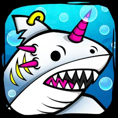 Скачать взломанную Shark Evolution: Idle Game (Шарк Эволюшн)  [МОД Menu] - полная версия apk на Андроид