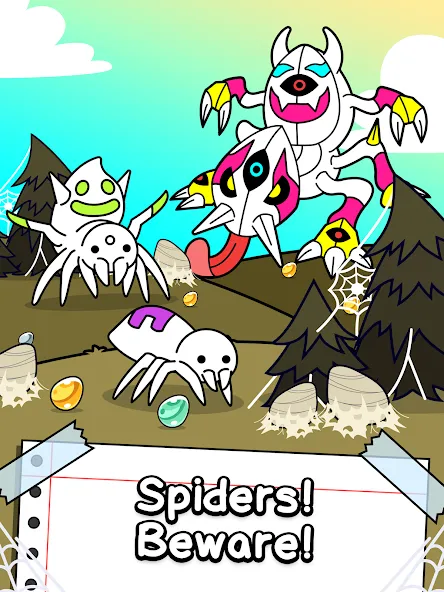 Spider Evolution: Idle Game (Спайдер Эволюшн)  [МОД Unlimited Money] Screenshot 5