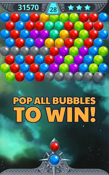 Bubble Shooter Space (Бубль шутер спейс)  [МОД Unlimited Money] Screenshot 4