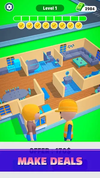 Home Builder 3D !  [МОД Все открыто] Screenshot 3