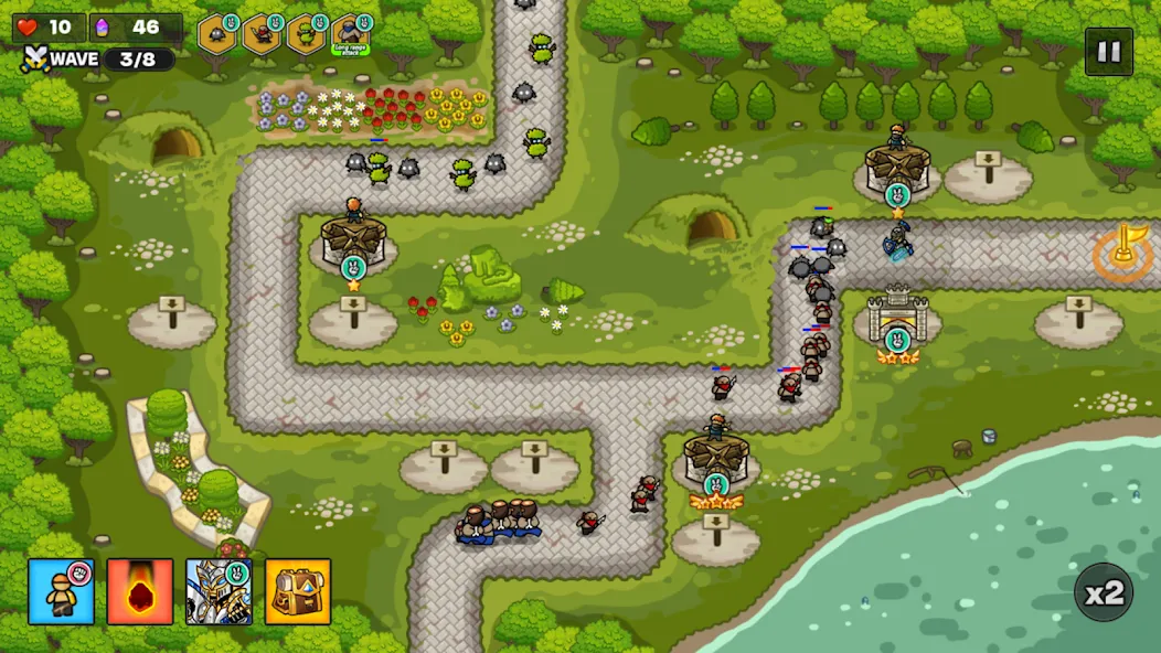 Gold tower defence M (Голд тауэр дефенс М)  [МОД Бесконечные монеты] Screenshot 4