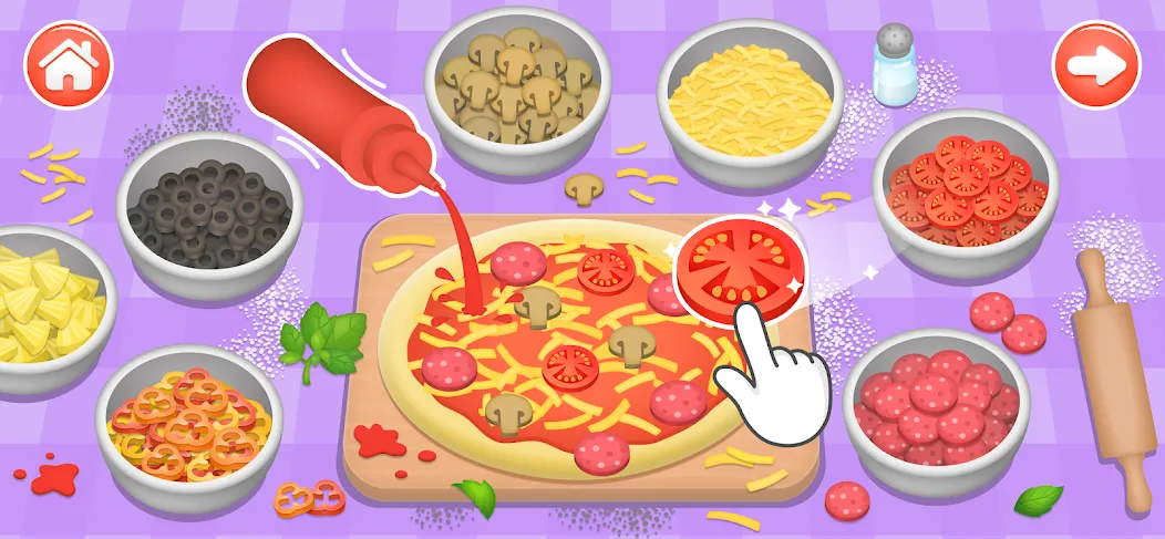 Kids Cooking Games 2+ Year Old  [МОД Все открыто] Screenshot 1