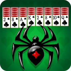 Скачать взломанную Spider Solitaire: Card Game (Спайдер Солитер)  [МОД Много монет] - стабильная версия apk на Андроид