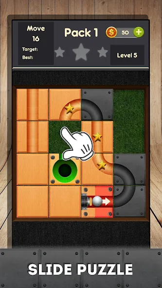 Rolling ball - slide puzzle  [МОД Меню] Screenshot 2