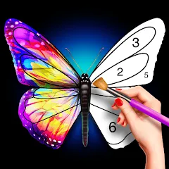 Взломанная Tap Color Pro: Color By Number (Тап Колор Про)  [МОД Mega Pack] - полная версия apk на Андроид