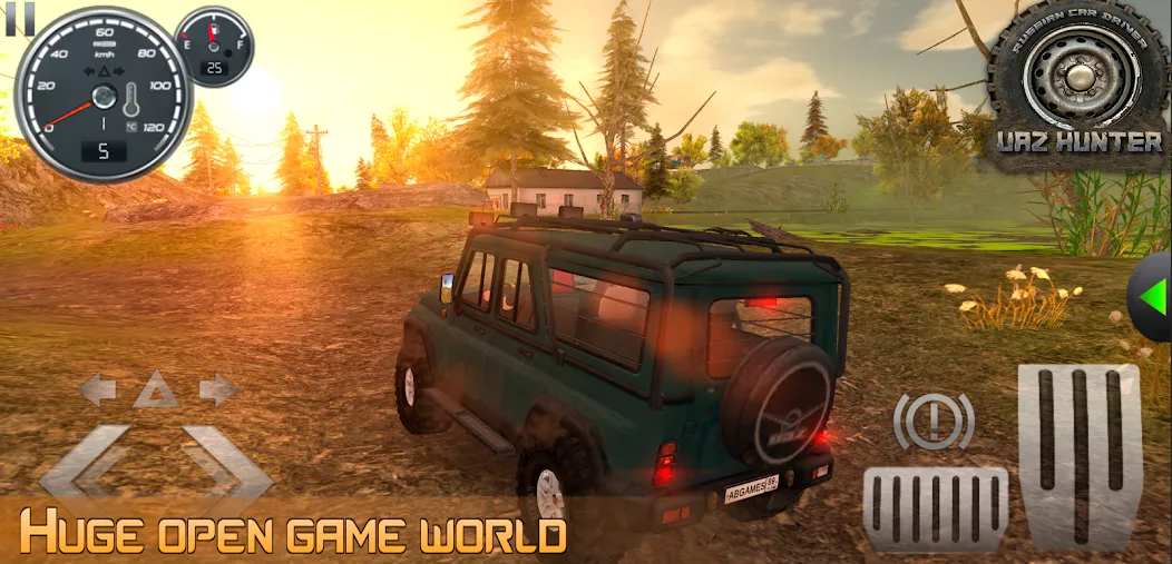 Russian Car Driver Uaz Hunter  [МОД Все открыто] Screenshot 2