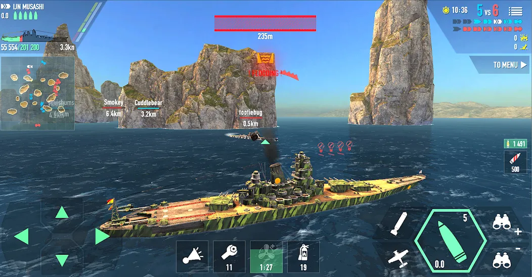 Battle of Warships: Online (Баттл оф Уоршипс)  [МОД Меню] Screenshot 4