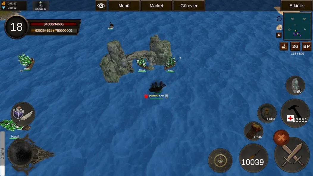 Naval Battle Online (Навальное Сражение Онлайн)  [МОД Много монет] Screenshot 1