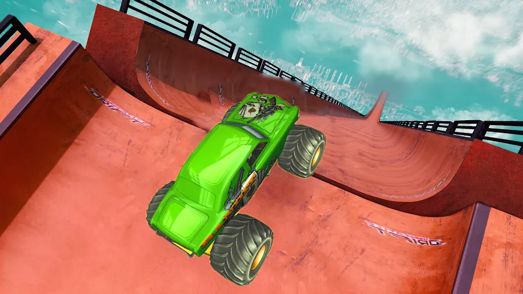 Monster Truck Car Game 3d (Монстр Трак Стант)  [МОД Menu] Screenshot 4