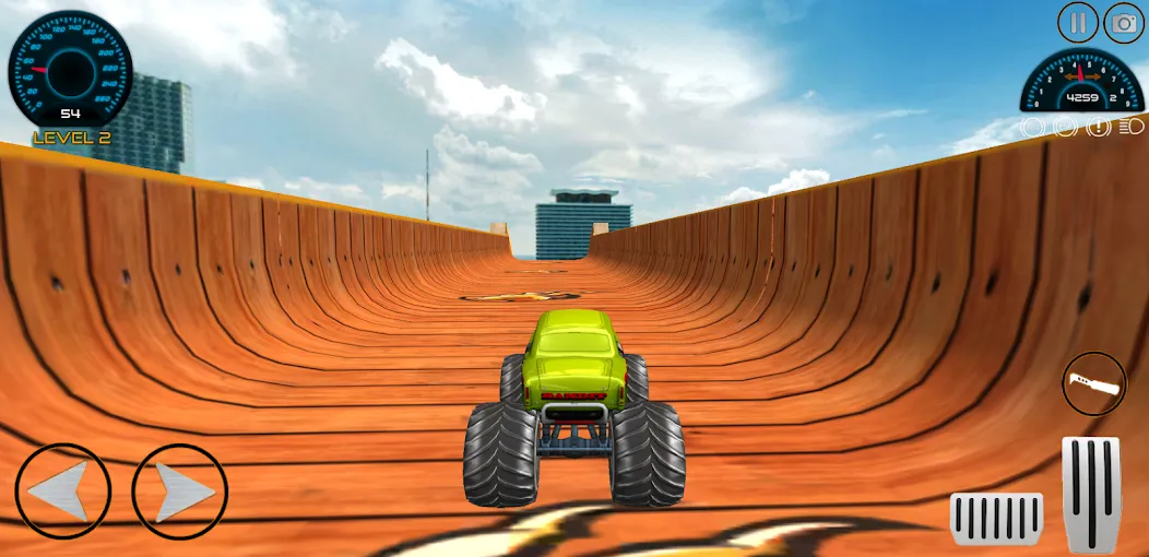 Monster Truck Car Game 3d (Монстр Трак Стант)  [МОД Menu] Screenshot 5