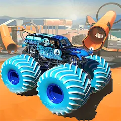 Скачать взломанную Monster Truck Car Game 3d (Монстр Трак Стант)  [МОД Menu] - стабильная версия apk на Андроид