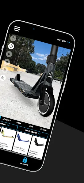 Scooter 3D custom builder (Скутер 3D настраиваемый конструктор)  [МОД Все открыто] Screenshot 2