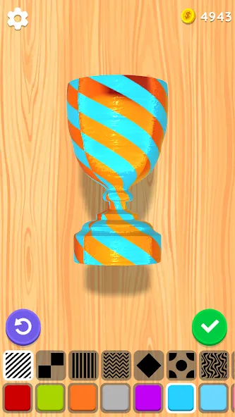 Wood Turning 3D - Carving Game  [МОД Бесконечные монеты] Screenshot 5