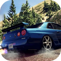 Скачать взлом Skyline Drift Simulator (Скайлайн Дрифт Симулятор)  [МОД Mega Pack] - последняя версия apk на Андроид