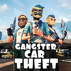 Скачать взлом Gangster Car Theft Games (Гангстерская автомобильная война игр)  [МОД Mega Pack] - стабильная версия apk на Андроид